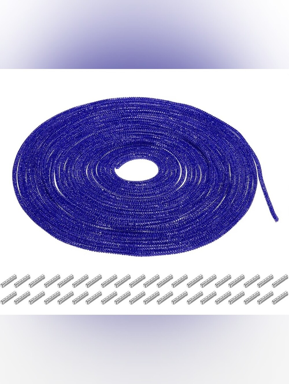 4mm X 10m Shoelace Or Hoodie String In Sparkling Royal Blue